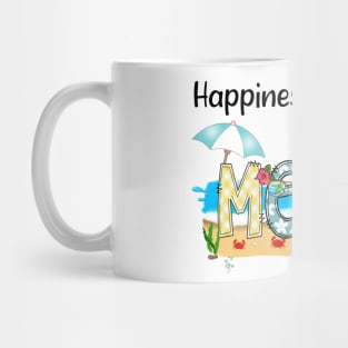 Happiness Is Being A Mema Summer Beach Happy Mother's Day Mug